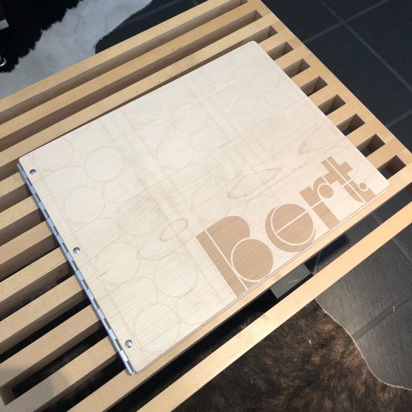 Maple Screwpost Binder With Laser Etching