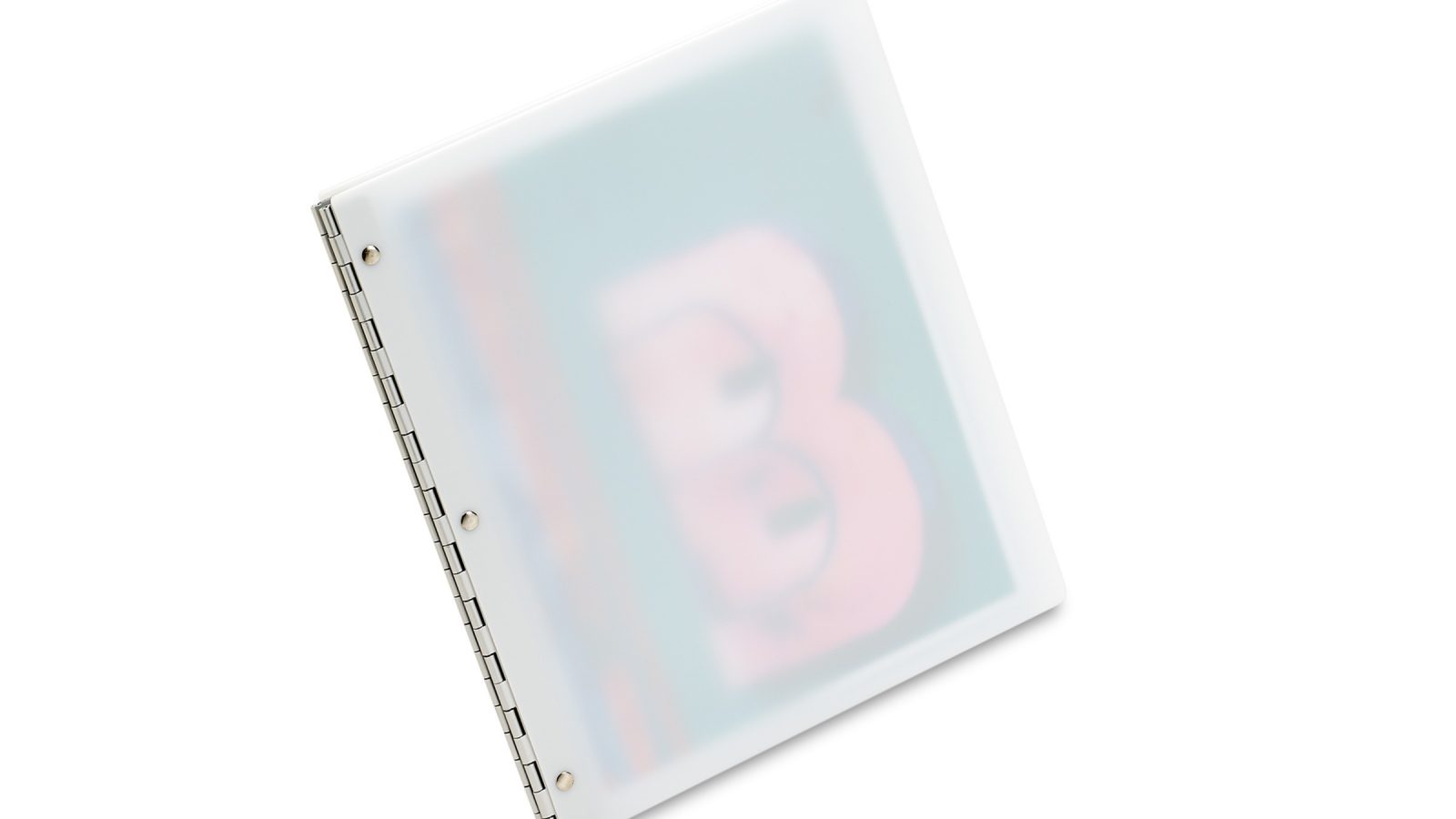 Custom 11 x 17 White Acrylic Screwpost Portfolio for Graphic Designers